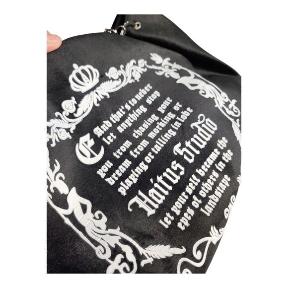 NWOT Multipurpose Vegan Suede Letters Shoulder Bag Spacious Interior Casual - Picture 11 of 14